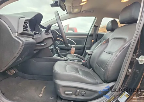 2019 Hyundai Elantra Limited from USA, damaged, VIN 5NPD84LF3KH454931